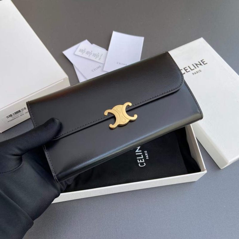 Celine Triomphe Leather Wallet WB001299