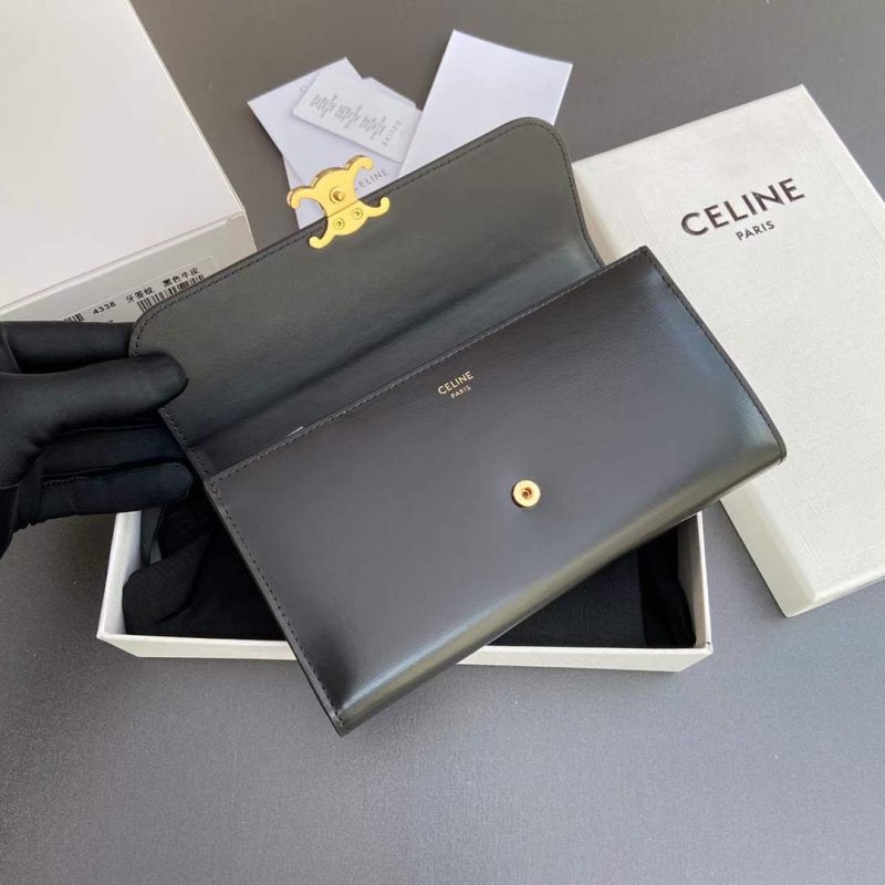 Celine Triomphe Leather Wallet WB001299