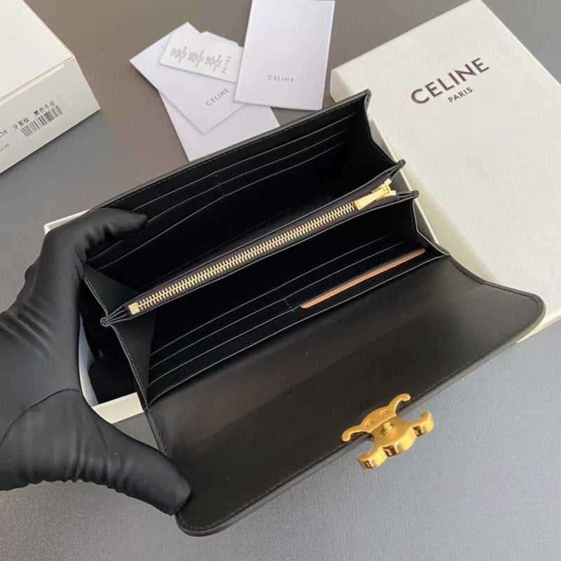 Celine Triomphe Leather Wallet WB001299