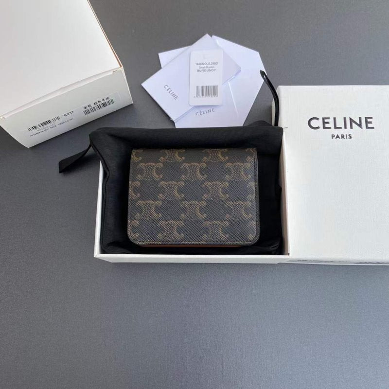 Celine Triomphe Leather Wallet WB001300