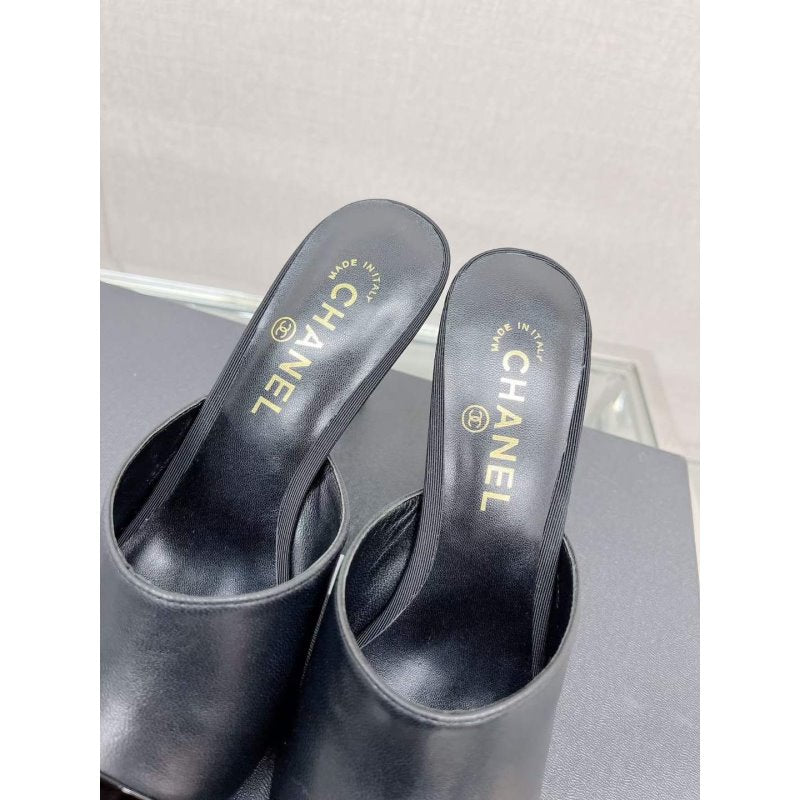 Chanel Coco Pointy Heeled Slippers SHS05458