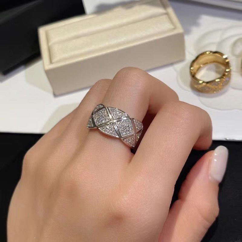 Chanel Diamond Plaid Ring JWL00812