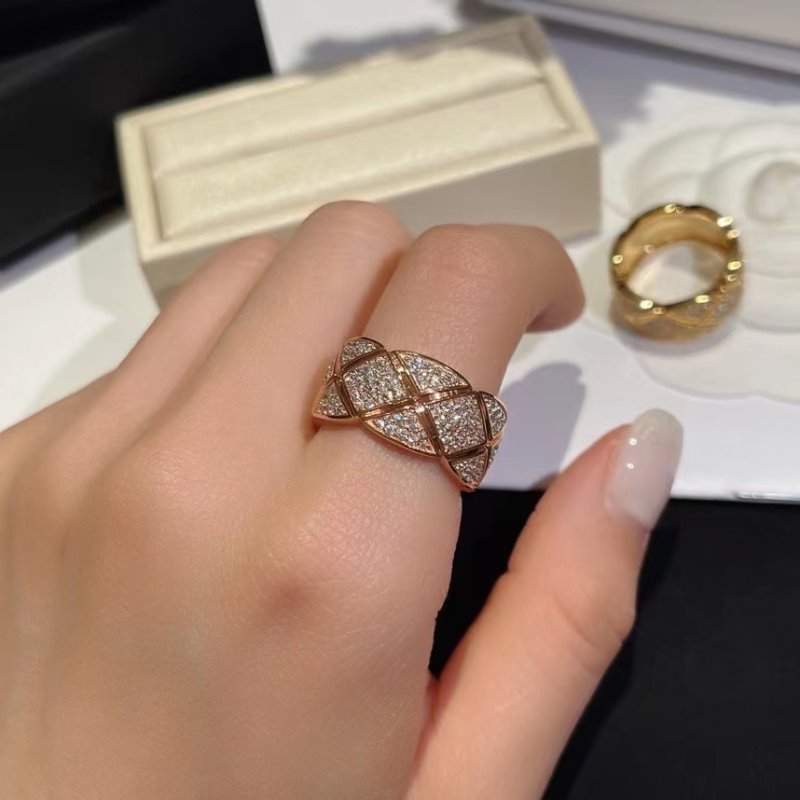 Chanel Diamond Plaid Ring JWL00812