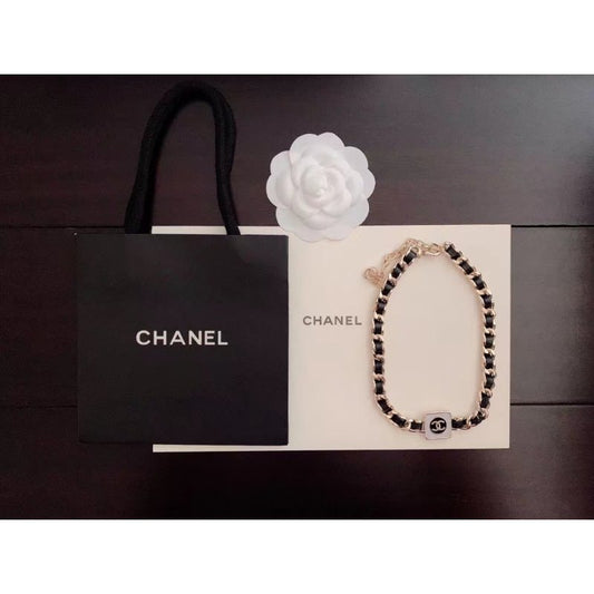 Chanel Double C Black Necklace JWL00760