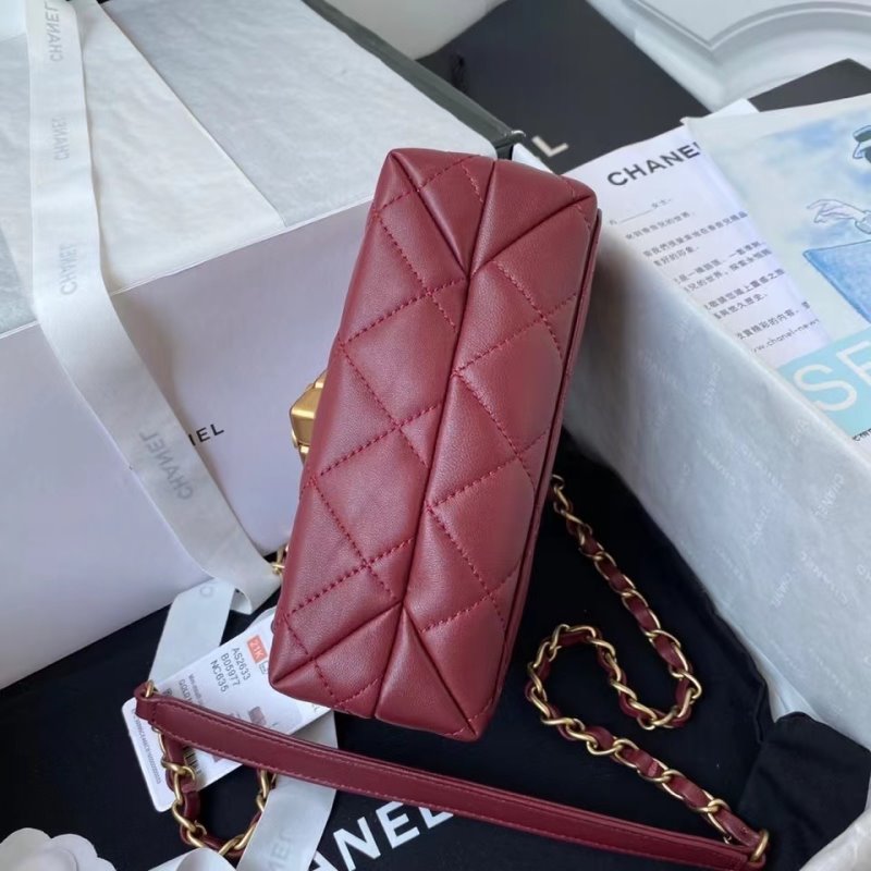 Chanel Maroon Flap Bag BCH00754