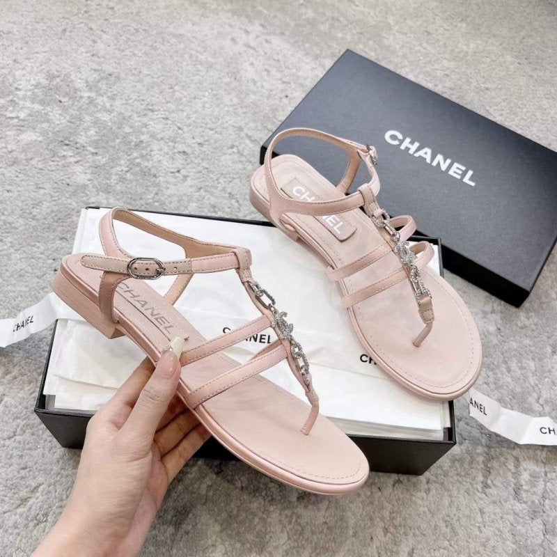 Chanel Rhinestone Sandals SHS05539