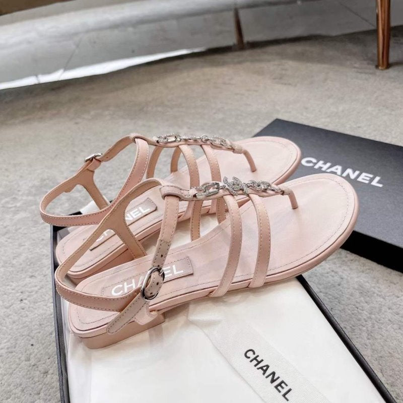 Chanel Rhinestone Sandals SHS05539
