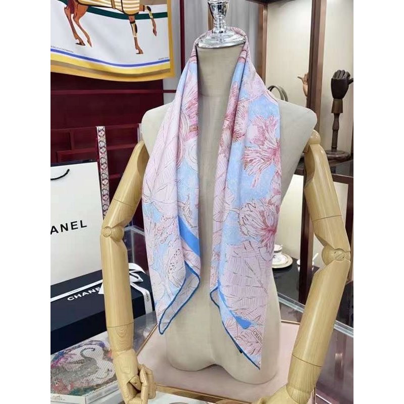 Chanel Twill Silk Square Scarf SS006079