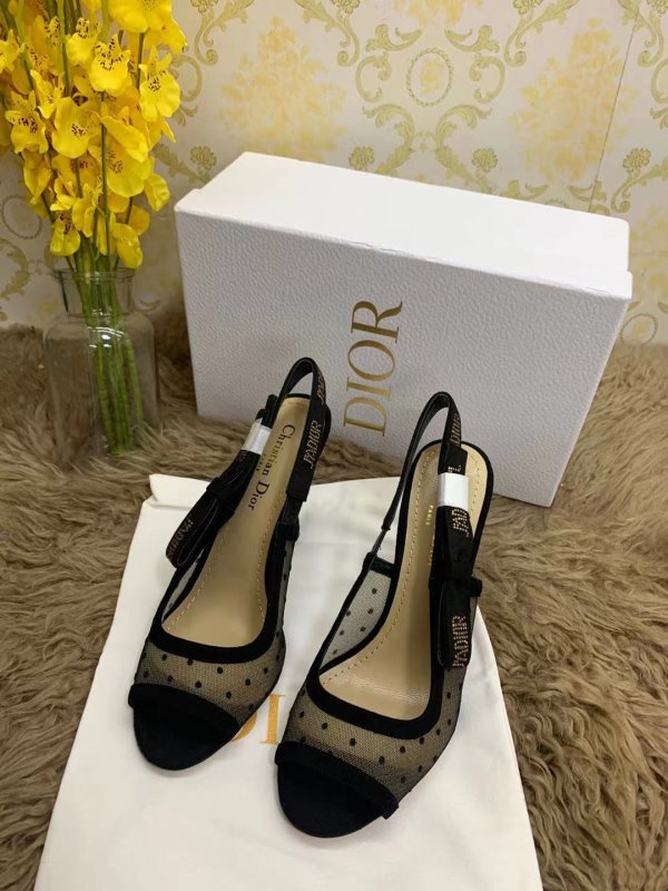 Dior Black Heeled Sandals SHS02544