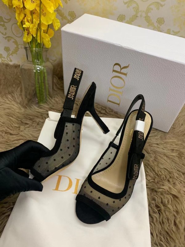 Dior Black Heeled Sandals SHS02544