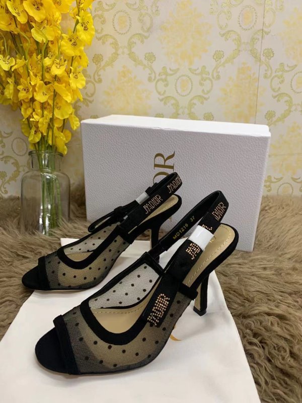 Dior Black Heeled Sandals SHS02544