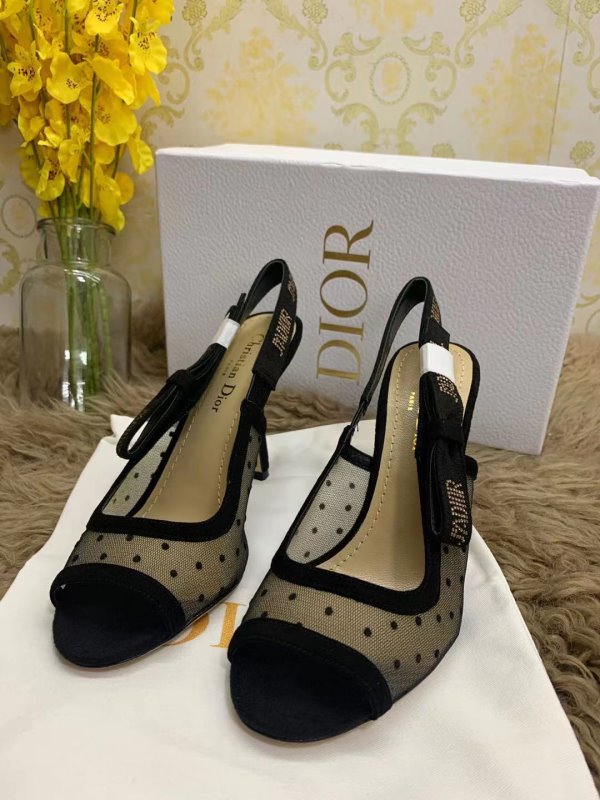Dior Black Heeled Sandals SHS02544