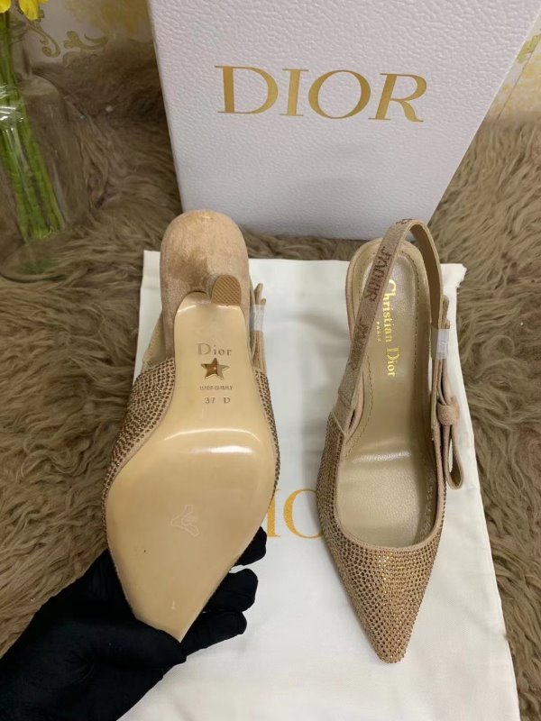 Dior Brown Heeled Sandals SHS02528