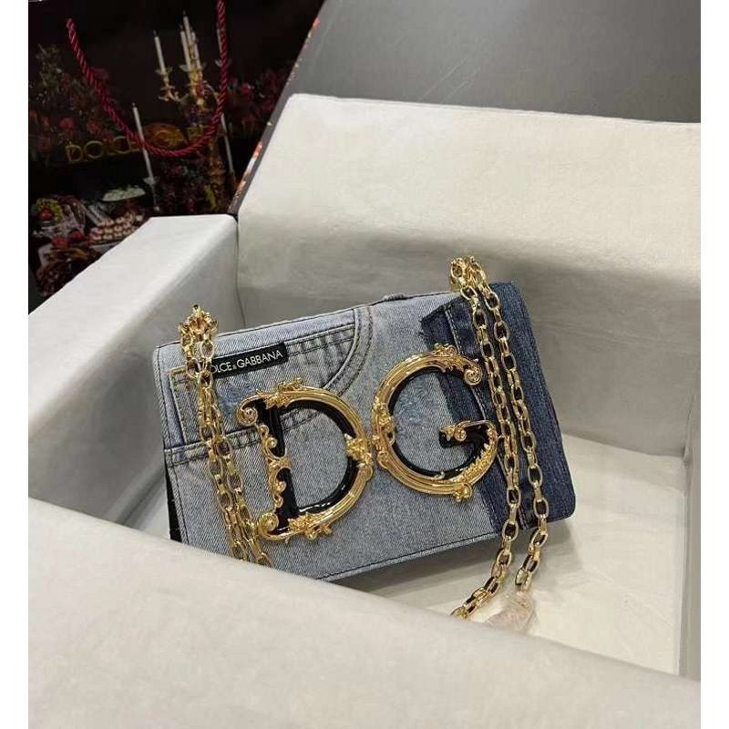 Dolce and Gabbana Hand Sling Denim Bag BGMP0686