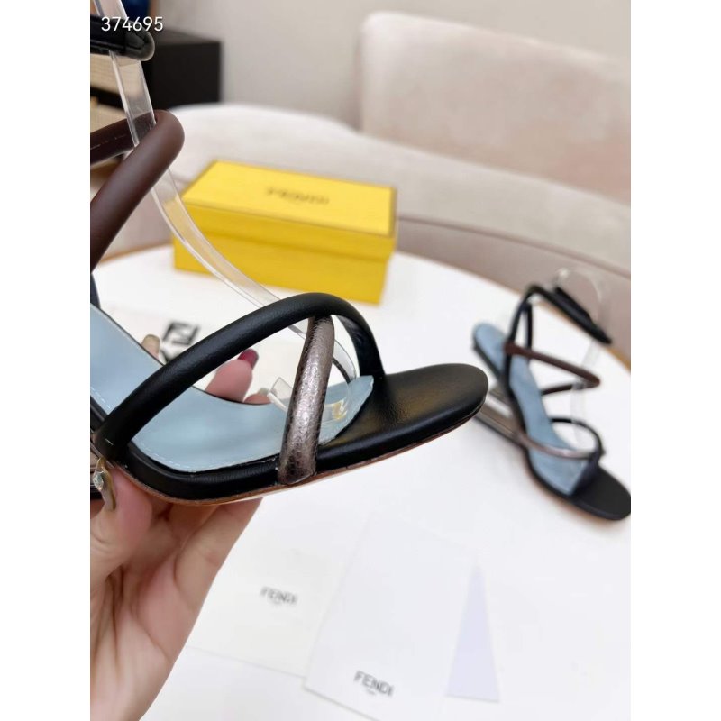 Fendi Cross Strap Sandals SHS05128