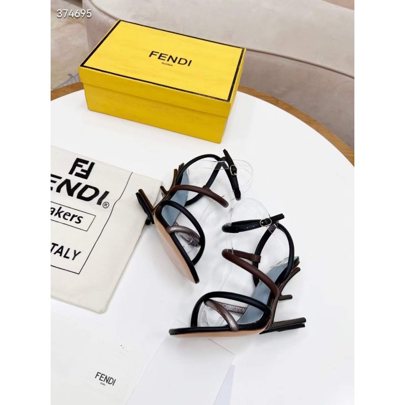 Fendi Cross Strap Sandals SHS05128