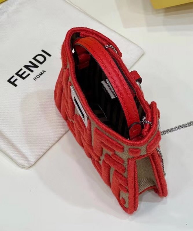 Fendi Red Peekaboo Mini Bag BFND9942