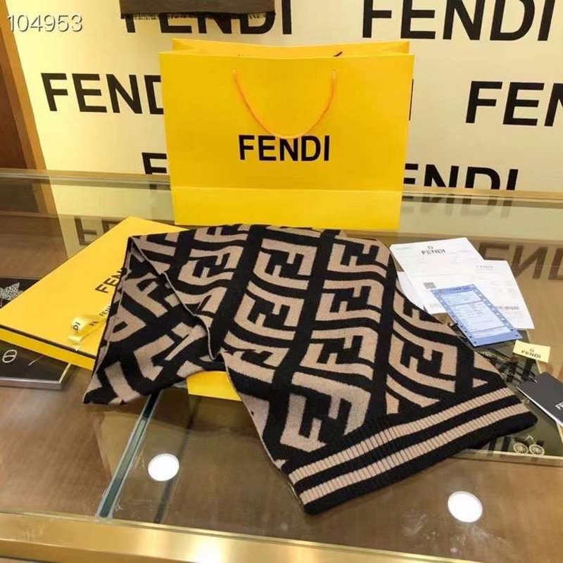 Fendi Silk Cashmere Scarf SS001014