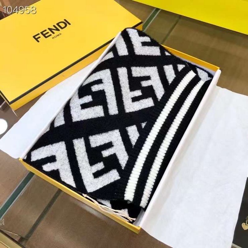 Fendi Silk Cashmere Scarf SS001015