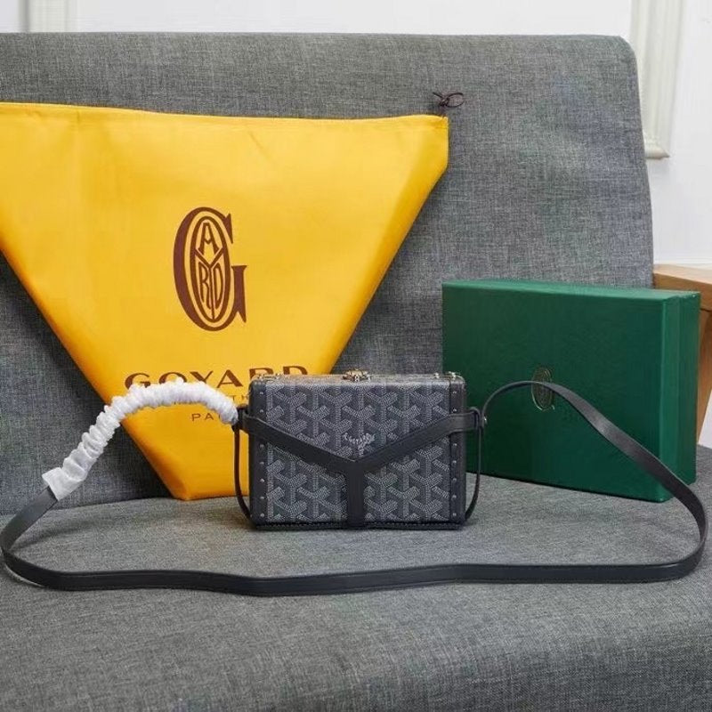 Goyard Black Wooden Box Bag GYD00155