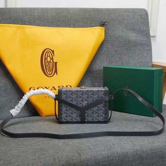 Goyard Black Wooden Box Bag GYD00155