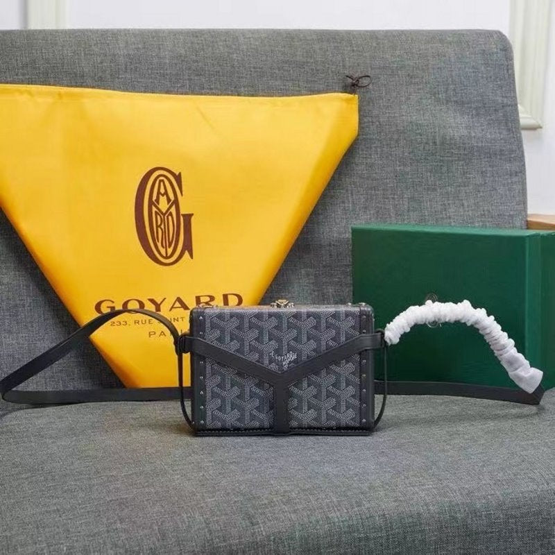 Goyard Black Wooden Box Bag GYD00155