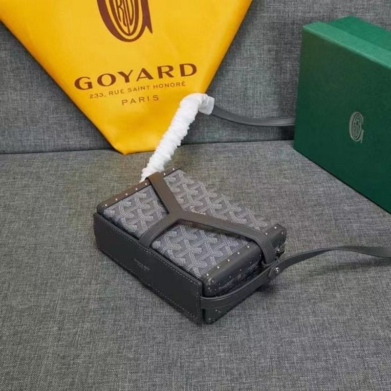 Goyard Black Wooden Box Bag GYD00155