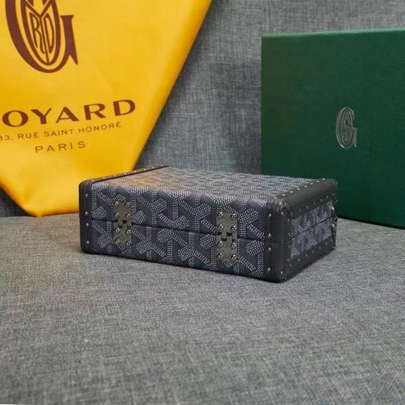 Goyard Black Wooden Box Bag GYD00155