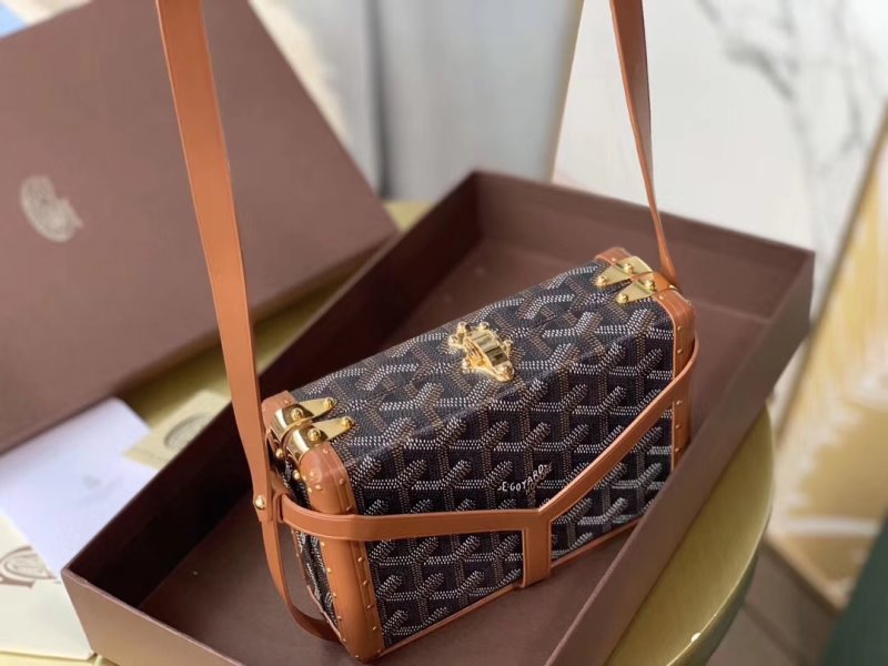 Goyard Brown Box Bag GYD00179