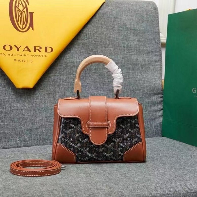 Goyard Brown Saigon soft souple bag GYD00169