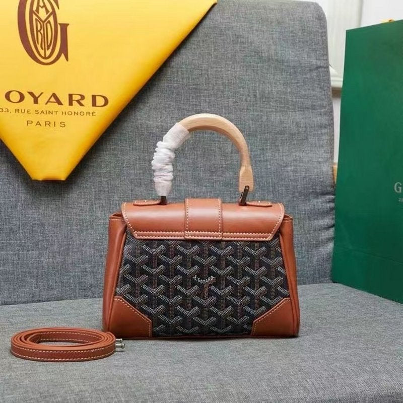 Goyard Brown Saigon soft souple bag GYD00169