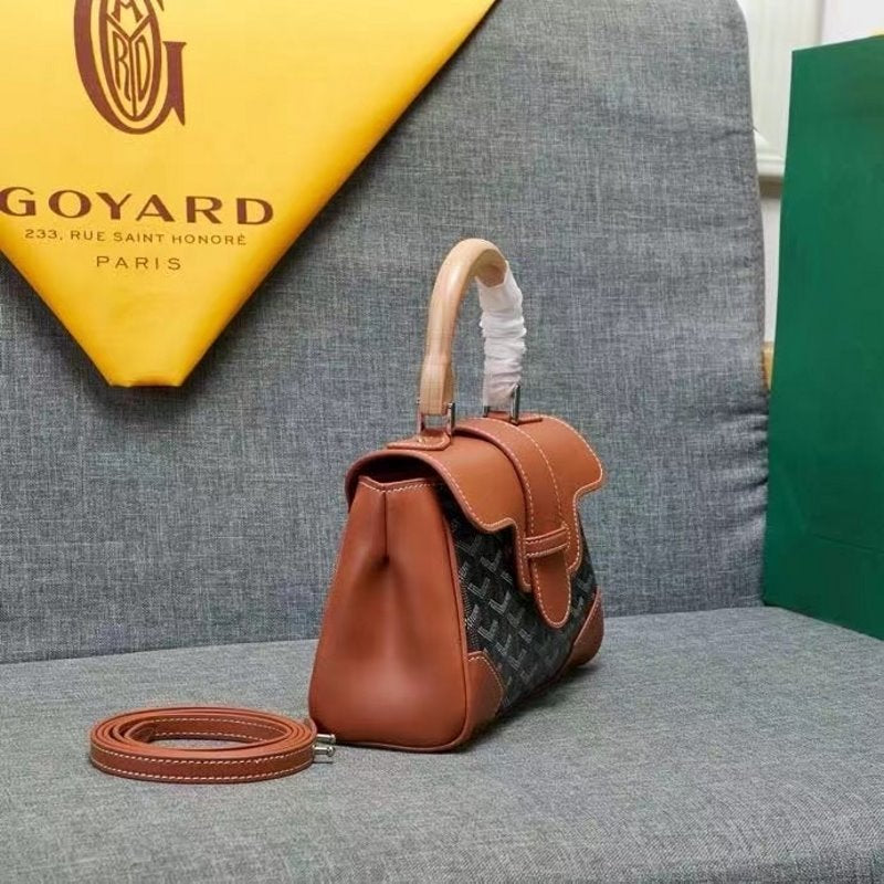 Goyard Brown Saigon soft souple bag GYD00169