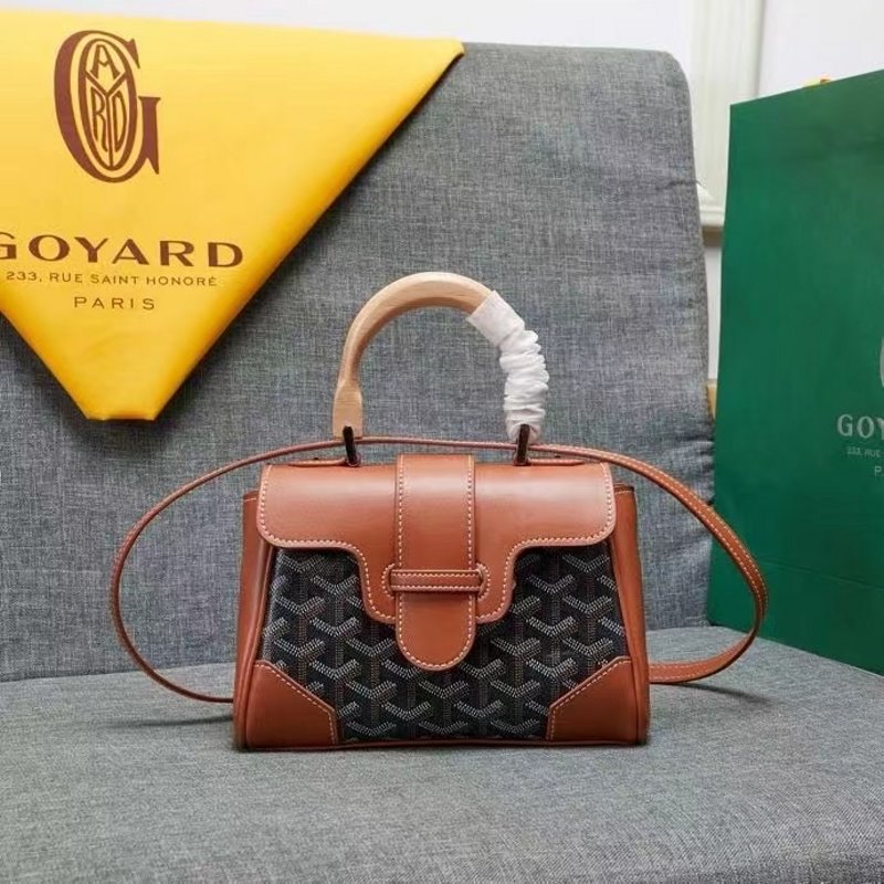 Goyard Brown Saigon soft souple bag GYD00169