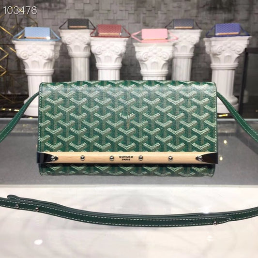 Goyard Green Satchel Bag GYD00187