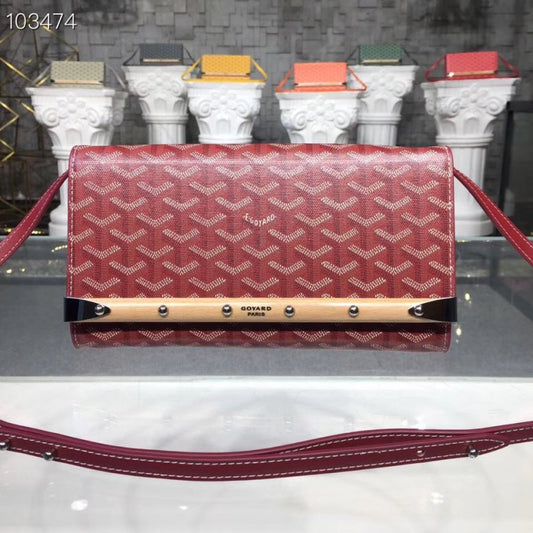 Goyard Maroon Satchel Bag GYD00190