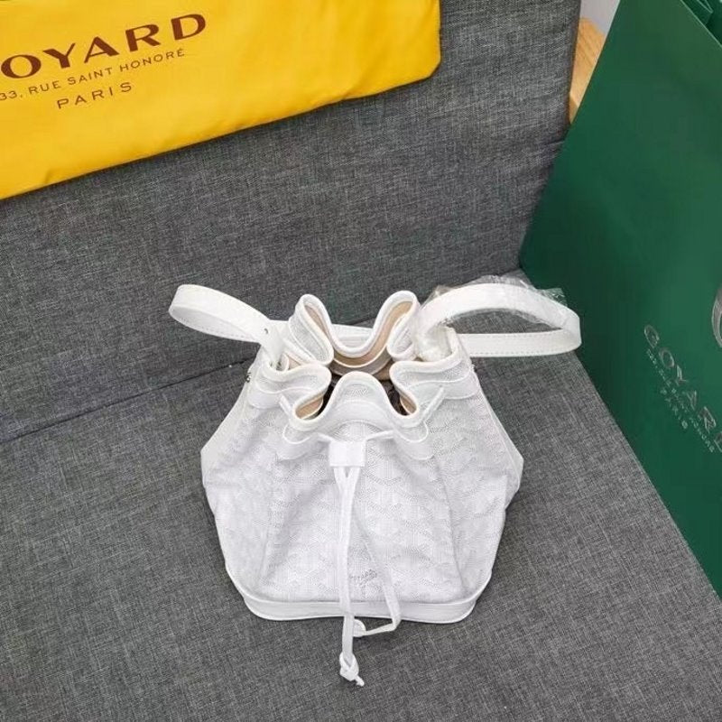 Goyard White Bucket Bag GYD00199