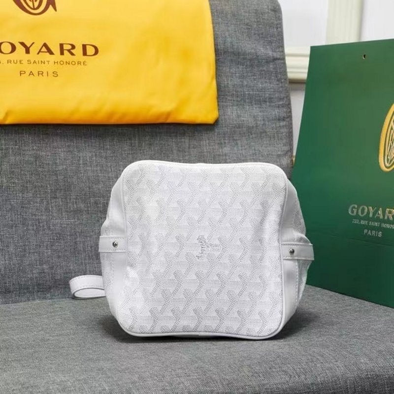 Goyard White Bucket Bag GYD00199