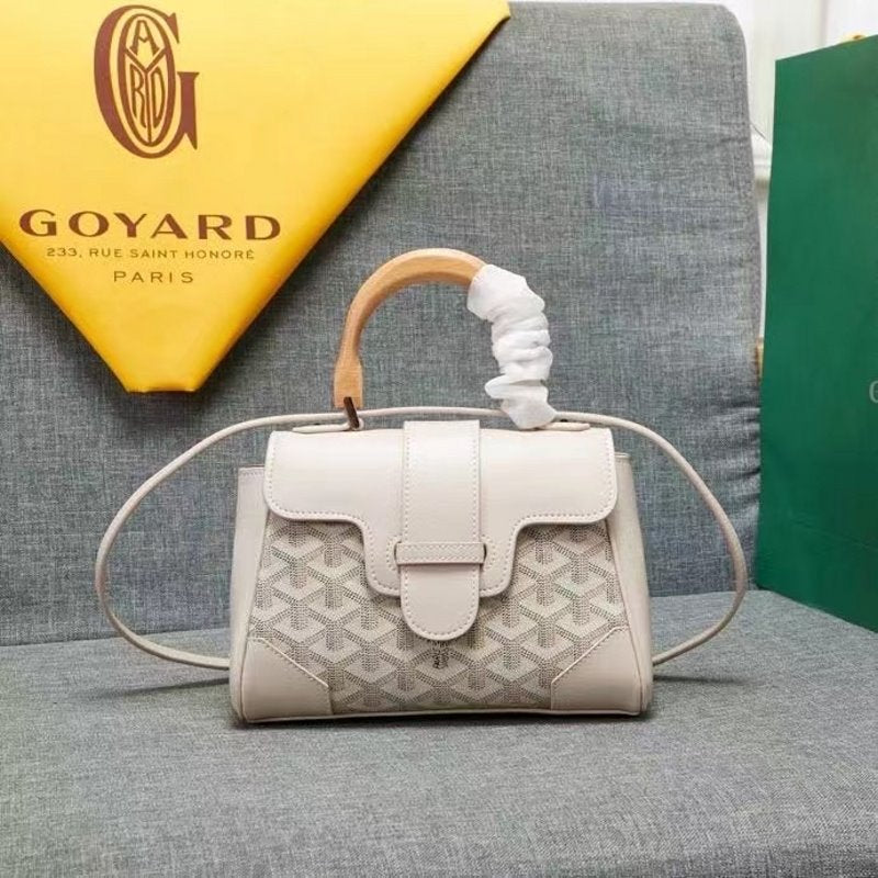 Goyard White Saigon soft souple bag GYD00160