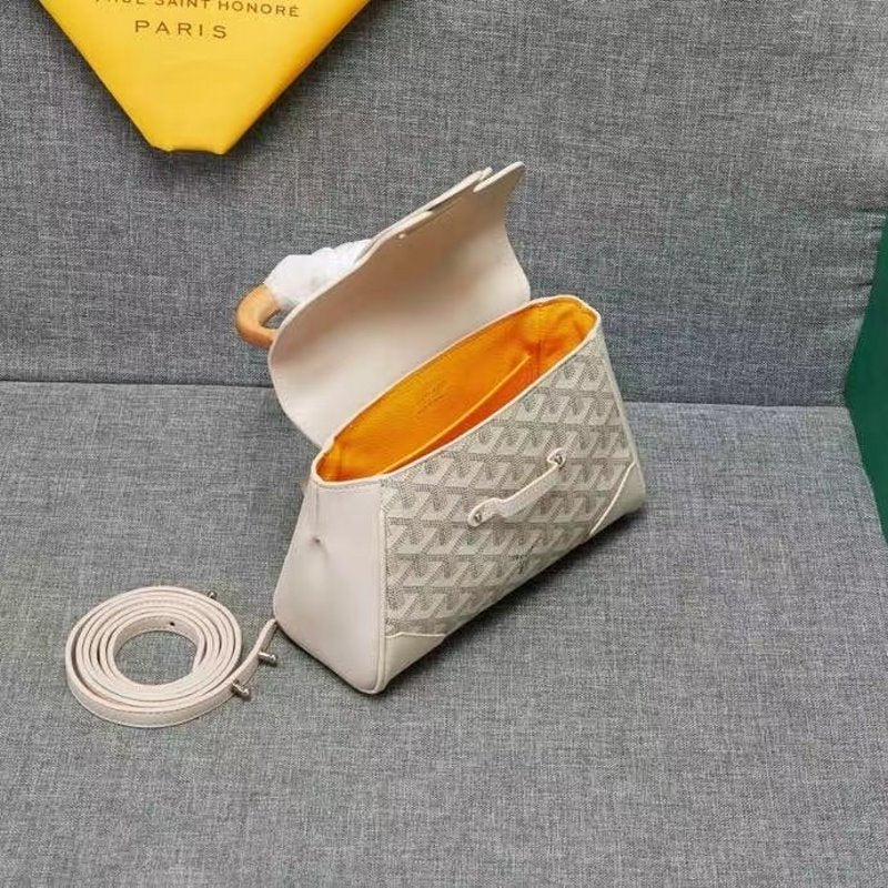 Goyard White Saigon soft souple bag GYD00160