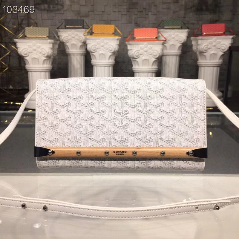 Goyard White Satchel Bag GYD00192