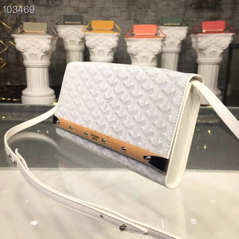 Goyard White Satchel Bag GYD00192