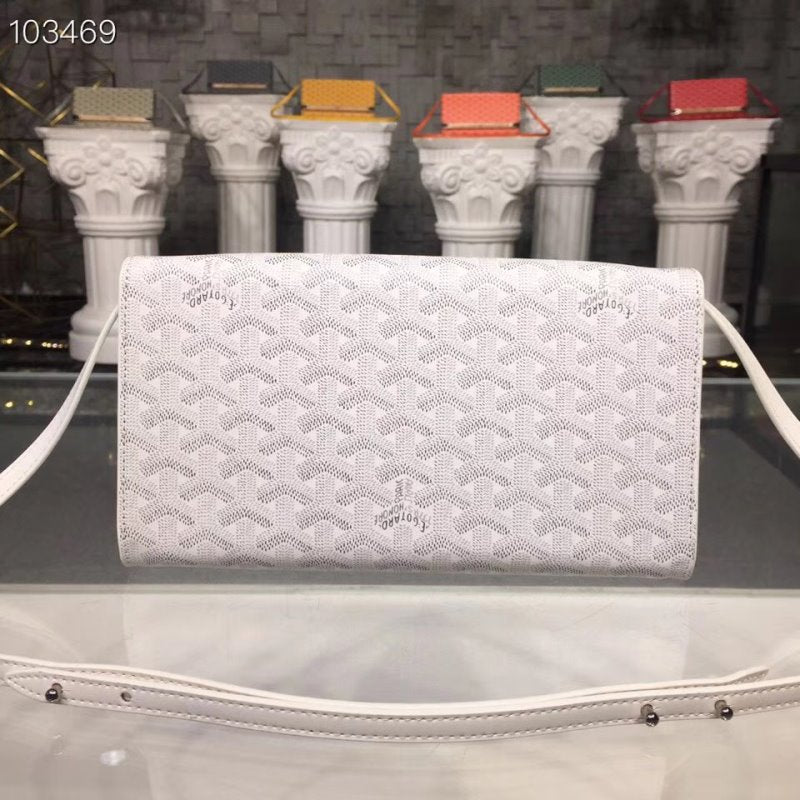 Goyard White Satchel Bag GYD00192