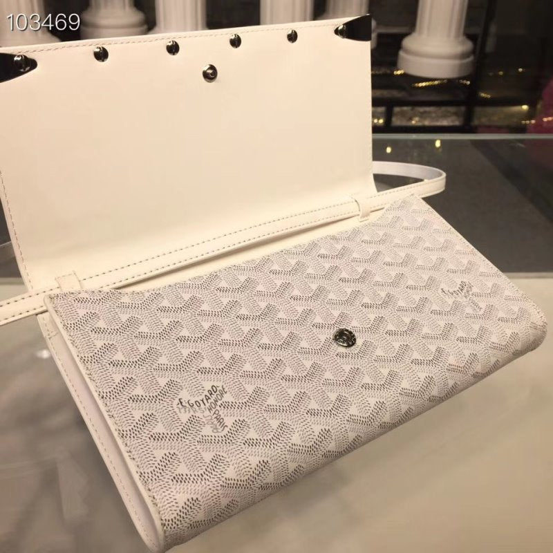 Goyard White Satchel Bag GYD00192