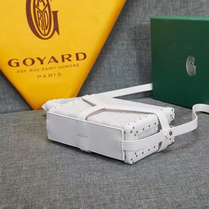 Goyard White Wooden Box Bag GYD00156