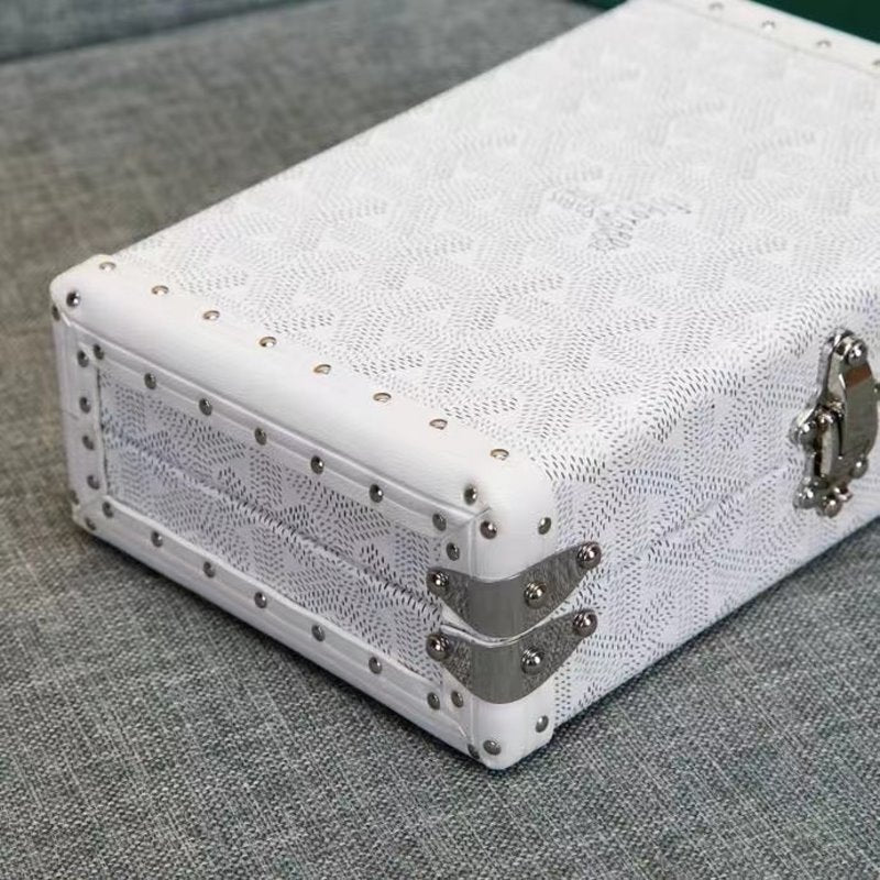 Goyard White Wooden Box Bag GYD00156