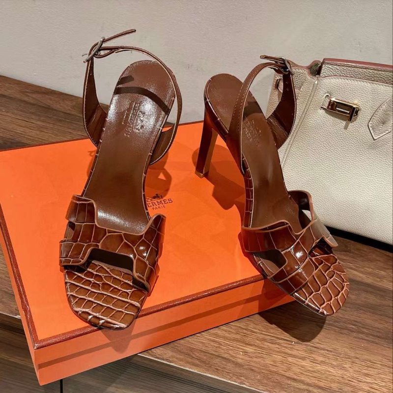 Hermes High Heeled Oran Sandals SHS05093