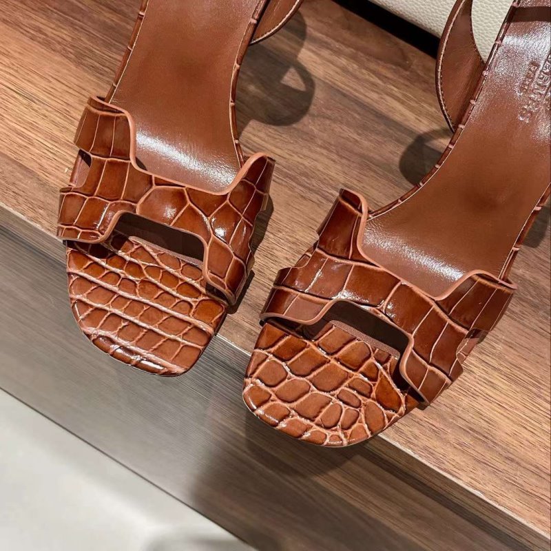 Hermes High Heeled Oran Sandals SHS05093