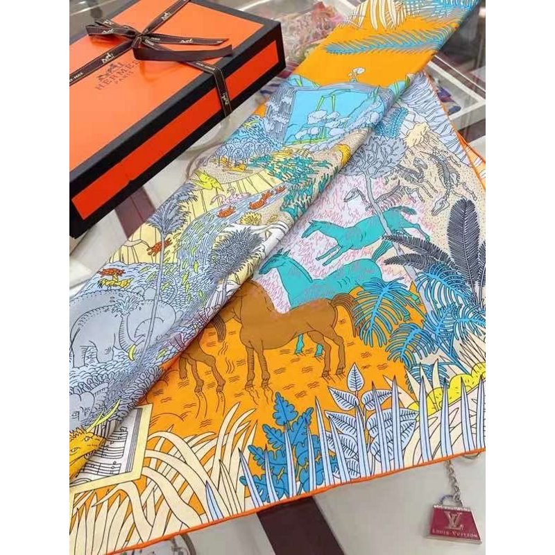 Hermes Twill Silk Scarf SS006003