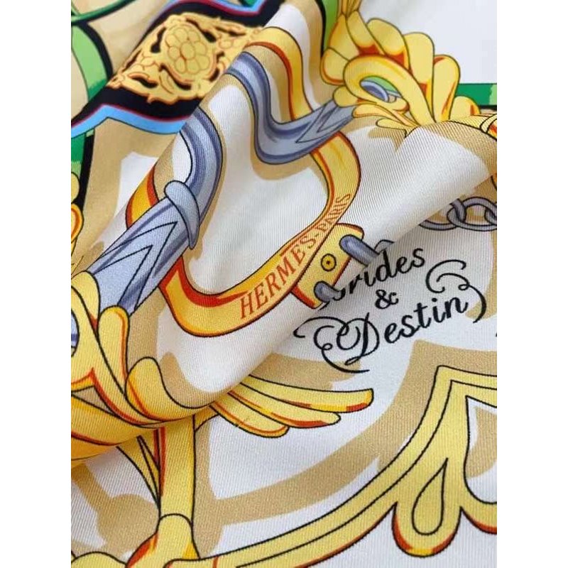 Hermes Twill Silk Square Scarf SS006017