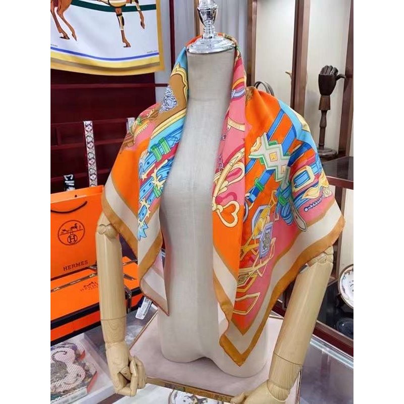 Hermes Twill Silk Square Scarf SS006018